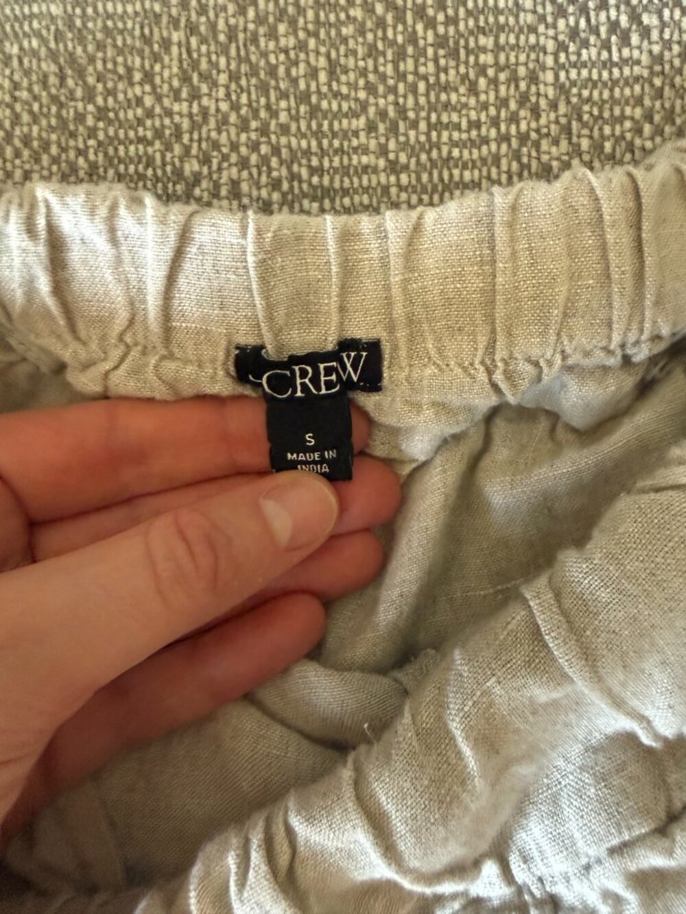 J. Crew Women’s Small Linen Shorts Tropez Flax Pockets 5" Inseam Size Small - Picture 4 of 5